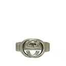 Silver Gucci Interlocking G Ring