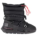 Moncler x Adidas NMD Mid Boots in Black Synthetic Canvas