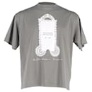 Acne Studios Edlund Handkerchief T-Shirt in Grey Cotton