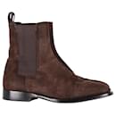 The Row Grunge Boots in Brown Leather - The row