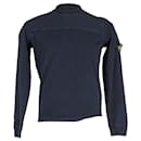 Stone Island Long Sleeve Compass Sweater in Navy Blue Cotton