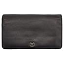 Chanel CC Button Bifold Wallet Leather Long Wallet A20904 in Good condition