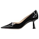 Black patent pointed-toe heels - size EU 37.5 - Jimmy Choo
