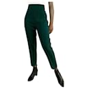 Pantaloni verdi affusolati con zip laterale - taglia IT 42 - Marni