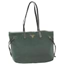 Prada Tote Bag Nylon Green Auth 60973