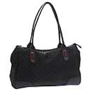 GUCCI GG Canvas Web Sherry Line Tote Bag Black Red Green 293599 auth 60519 - Gucci