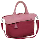 PRADA Hand Bag Nylon Reversible 2way Pink Auth 59269 - Prada