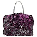 Purple and silver sequin Miss Charles top handle bag - Dolce & Gabbana