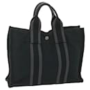 HERMES Fourre Tout PM Hand Bag Canvas Black Auth bs10415 - Hermès