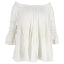 Chloe Off-Shoulder-Bluse aus weißer Baumwolle - Chloé