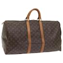 Louis Vuitton Monogram Keepall 55 Boston Bag M41424 LV Auth 59916