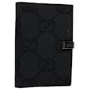 GUCCI GG Canvas Day Planner Cover Black 031 1408 0928 Auth yk9521 - Gucci