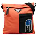 Bolsa Prada Orange Tessuto Crossbody