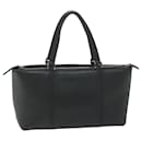 BURBERRY Hand Bag Leather Black Auth bs10561 - Burberry