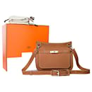 HERMES Jypsiere Bag in Golden Leather - 101644 - Hermès