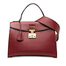 Bolso satchel Dior Addict con asa superior rojo