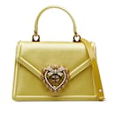 Bolso satchel Devotion de satén amarillo Dolce&Gabbana - Dolce & Gabbana