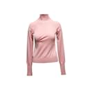 Light Pink Louis Vuitton Cashmere Mock Neck Sweater Size US M