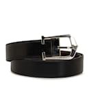 Cinturón de cuero Cartier negro
