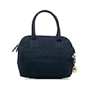 Blue Dior Cannage Nylon Handbag