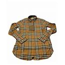 Camisa oversized de algodão xadrez vintage BURBERRY - Burberry