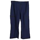 Pantalon cargo Wales Bonner x Adidas en coton bleu marine - Autre Marque