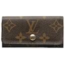 Louis Vuitton Brown Monogram 4 key holder