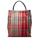 Burberry Red House Check Tote Bag