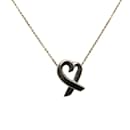 Tiffany & Co Silver Loving Heart Pendant Necklace Metal Necklace in Good condition