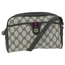 GUCCI GG Supreme Sherry Line Shoulder Bag Red Navy 116 02 089 Auth bs10531 - Gucci