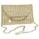 Stella MacCartney Chain Falabella Shoulder Bag Straw Beige Auth bs10492 - Autre Marque