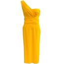 Dolce & Gabbana Yellow One Shoulder Bustier Dress - Autre Marque