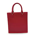 Sac Plat PM Tote Shopping Bag En Cuir Epi Rouge M5274E - Louis Vuitton