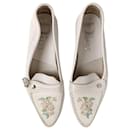 Christian Dior & John Galliano 2006 calf leather Loafers Shoes D Charm SZ 39