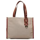 Burberry Brown Canvas Tote Bag