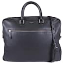 Saint Laurent Black Leather Business Bag