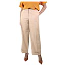 Camel pocket trousers - size UK 12 - Dries Van Noten