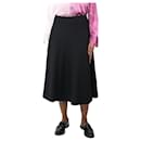Black A-line wool skirt - size UK 14 - Autre Marque