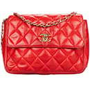Chanel Quilted Lambskin Single Flap Crossbody Bag