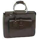 GUCCI Hand Bag Patent leather Brown 000 2058 0307 5 auth 61566 - Gucci