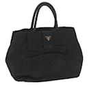 PRADA Hand Bag Nylon Black Auth bs10628 - Prada