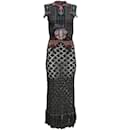 Etro Black Multi Knit Maxi Dress - Autre Marque