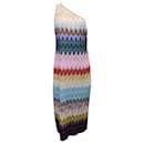 Missoni One-Shoulder Dress in Multicolor Rayon