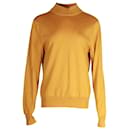 Sandro Paris Funnel-Neck Sweater in Yellow Wool