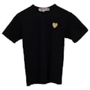Camiseta Comme Des Garçons PLAY em algodão preto - Comme Des Garcons