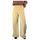 Pantalón ancho de pana amarillo - talla UK 10 - Marni