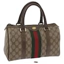 GUCCI GG Supreme Web Sherry Line Hand Bag Beige Red Green 69 02 006 auth 60884 - Gucci