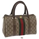 GUCCI GG Supreme Web Sherry Line Handtasche Beige Rot Grün 69 02 006 Auth 60884 - Gucci