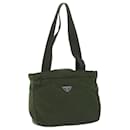 PRADA Shoulder Bag Nylon Khaki Auth 61236 - Prada