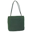 Prada Tote Bag Nylon Green Auth bs10594